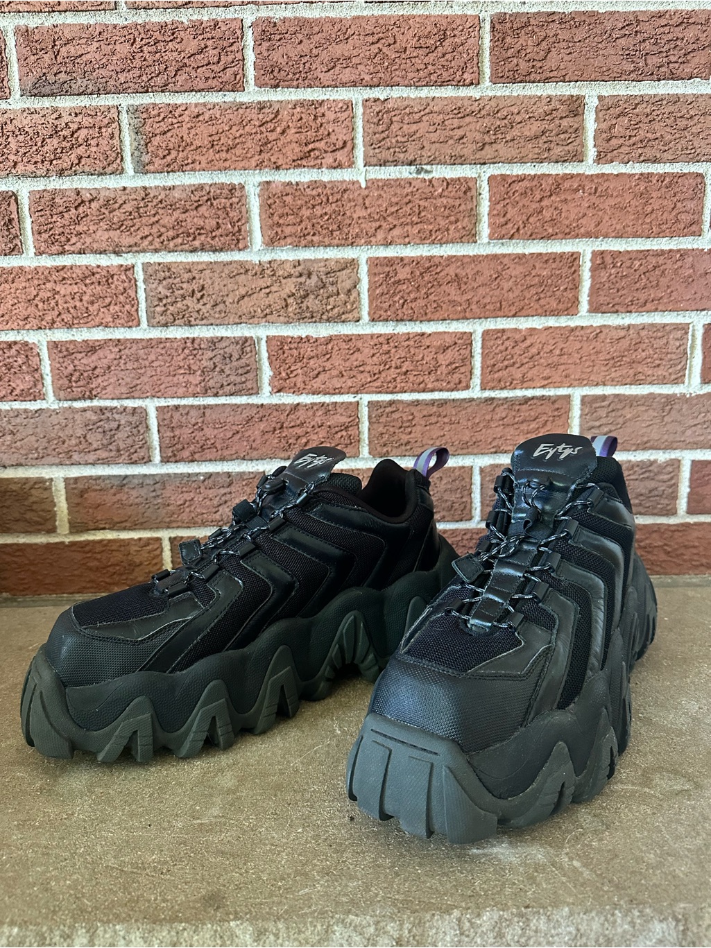 Eytys Halo Leather Black Chunky Sneakers Men’s Us 11.5 Eu 45 Platform Shoes